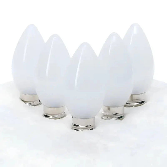 C7 Cool White Smooth ProCore® LED Christmas Light Bulbs