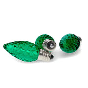 C7 Green Faceted ProCore® LED Christmas Light Bulbs