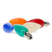 C7 Multicolor Red, Blue, Green, Orange, Warm White Smooth ProCore® LED Christmas Light Bulbs