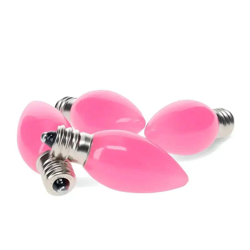 C7 Pink Smooth ProCore® LED Christmas Light Bulbs