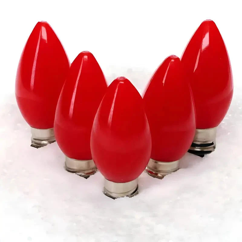C7 Red Smooth ProCore® LED Christmas Light Bulbs