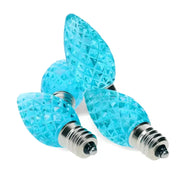 C7 Teal Faceted ProCore® LED Christmas Light Bulbs