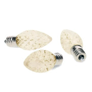 C7 Warm White Twinkle Faceted ProCore® LED Christmas Light Bulbs