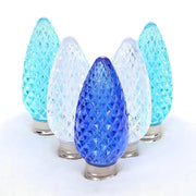 C9 ColorCraft® Arctic - Blue, Cool White, Teal Faceted ProCore® LED Christmas Light Bulbs