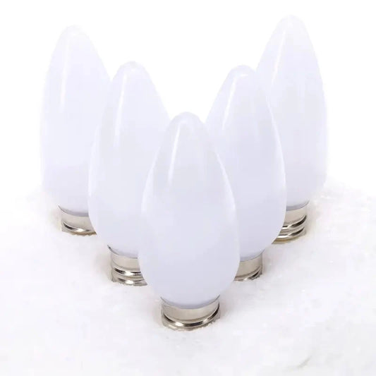 C9 Cool White Smooth ProCore® LED Christmas Light Bulbs