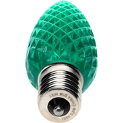 C9 Green Faceted ProCore® LED Christmas Light Bulbs