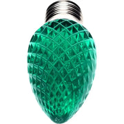 C9 Green Faceted ProCore® LED Christmas Light Bulbs
