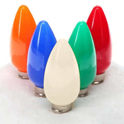 C9 Multicolor Red, Blue, Green, Orange, Warm White, Smooth ProCore® LED Christmas Light Bulbs