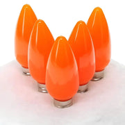 C9 Orange Smooth ProCore® LED Christmas Light Bulbs