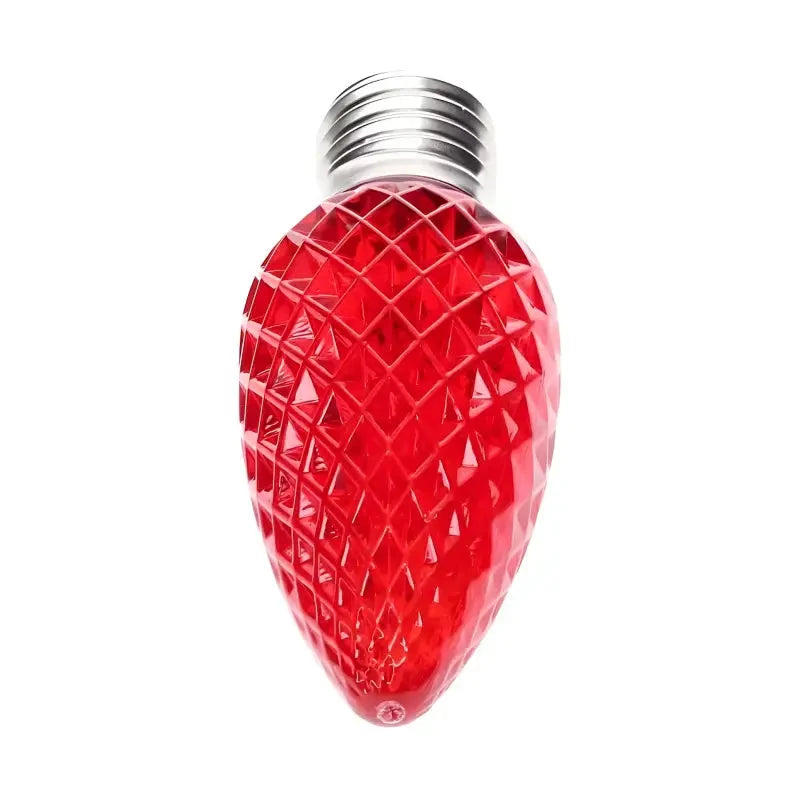 C9 Red Faceted ProCore® LED Christmas Light Bulbs
