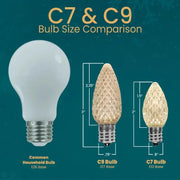 C9 Teal Smooth ProCore® LED Christmas Light Bulbs