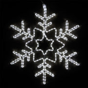28" Star Center Snowflake, Cool White