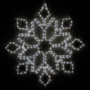 24" Diamond Tipped Snowflake, Cool White