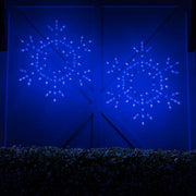 36" LED Folding Snowflake, Blue Lights