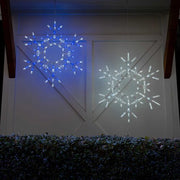36" LED Folding Snowflake, Cool White Lights