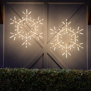 36" LED Folding Snowflake, Warm White Lights