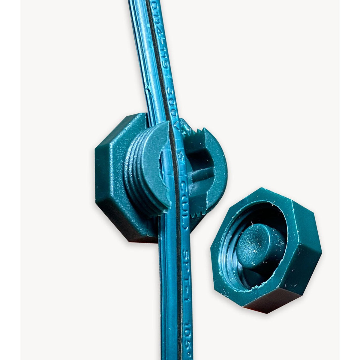 Lite-Netics Magnetic Wire Clamps, Green, Pack of 20