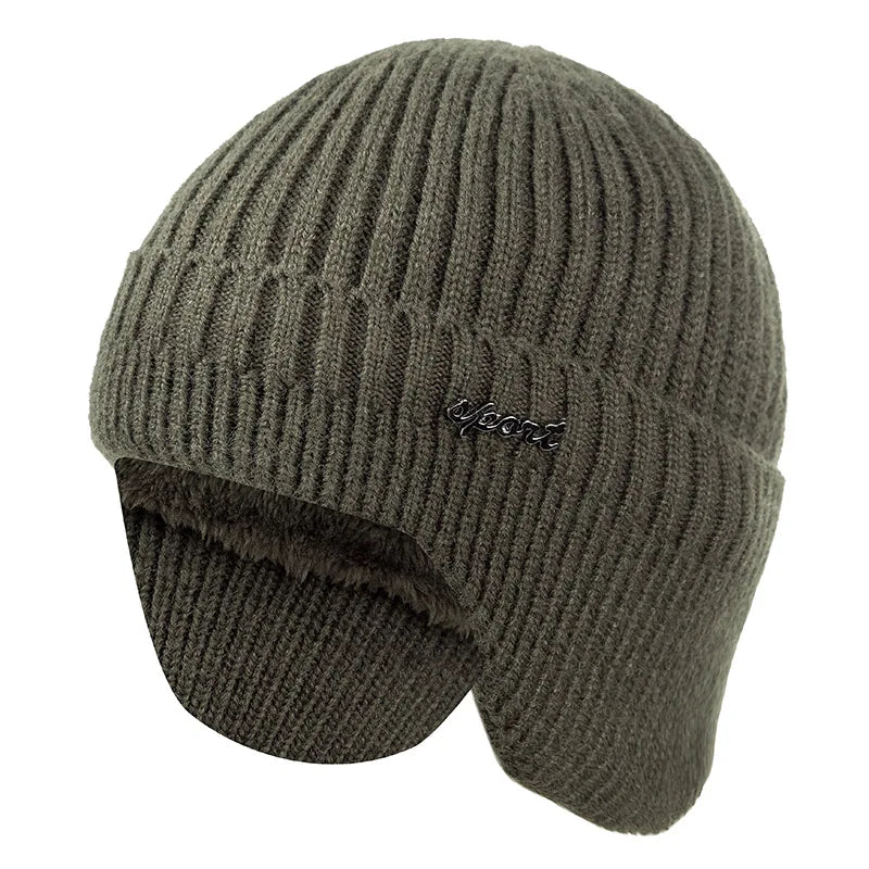 Sport Winter Earflaps Lined Bomber Beanie