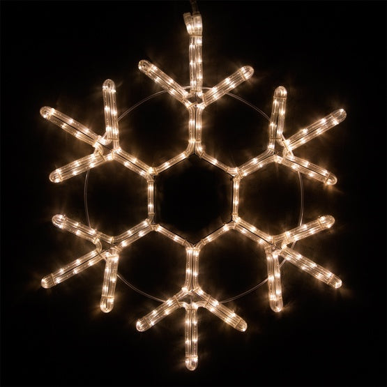 36" LED 18 Point Snowflake, Warm White