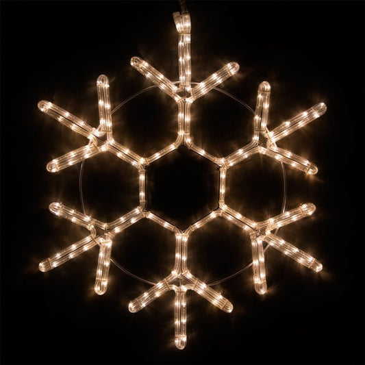 28" LED 18 Point Snowflake, Warm White